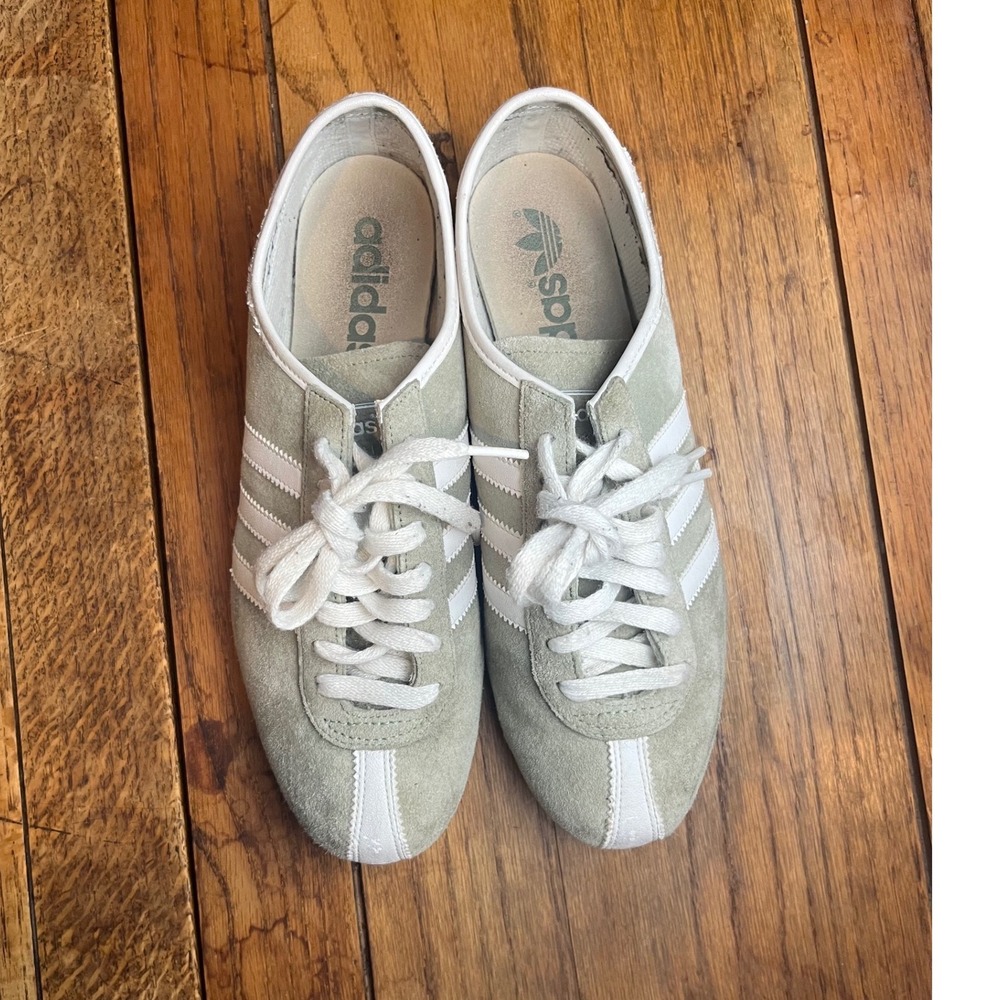 Adidas Okapi SAMPLE suede green sneakers US 7 Y2K golf pastel sage mint vintage